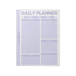 Pastel Daily Planner - Anpassade Namn Anteckningsblock