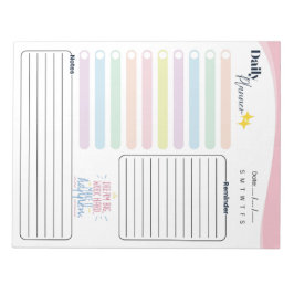 Pastel Daily Planner -To do list, reminder & notes Anteckningsblock