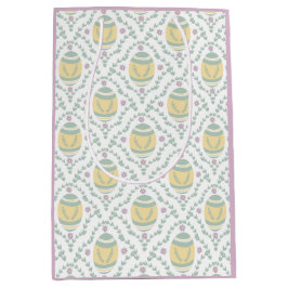 Pastel Damask Påskägg Mönster Gift Bag