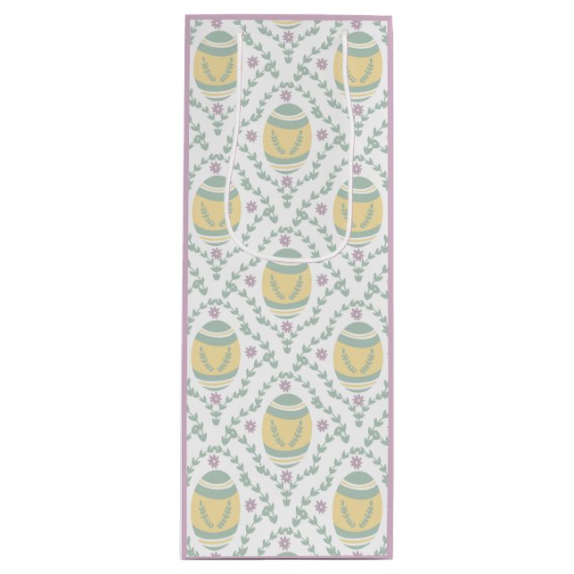 Pastel Damask Påskägg Mönster Gift Bag (Framsidan)