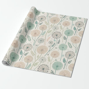 Pastel Dandelion Dreams - Whimsical Blommigt (2) Presentpapper