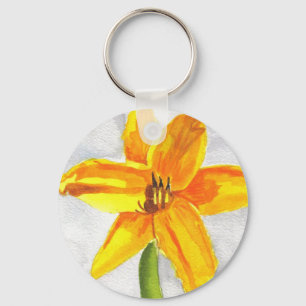 Pastel Day Lily Nyckelring