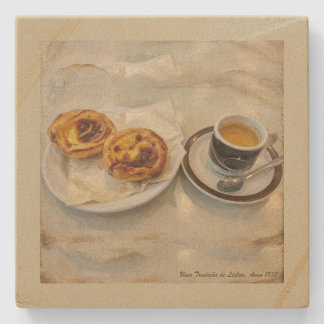 Pastel de Nata-underlägg Stenunderlägg