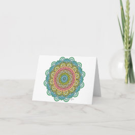 Pastel Defleur Mandala Kort