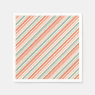 Pastel Diagonal Rand Pappersservett