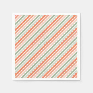 Pastel Diagonal Rand Pappersservett
