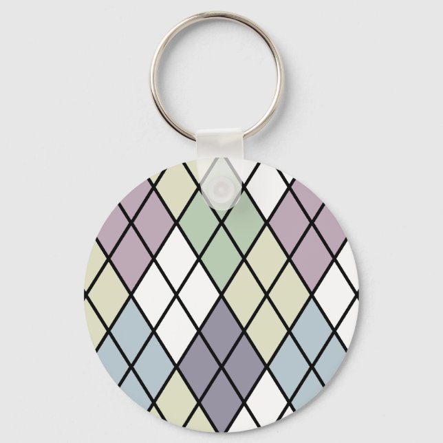 Pastel Diamonds Argyle Nyckelring (Framsida)