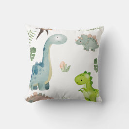 Pastel Dinosaur Dekorativ kudde