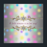 Pastel Dots Princeess Baby Shower Inbjudningar<br><div class="desc">Elegant flicka pastel polka dots med guld och diamantstammen "princes is on her way" flicka prinsessans duschinbjudan. Den här vackra inbjudan till babydusch är lätt att anpassa för evenemanget genom att helt enkelt välja knappen "Anpassa den!" för att börja lägga till din händelseinformation, typsnitt stil, typsnitt storlek & färg och...</div>