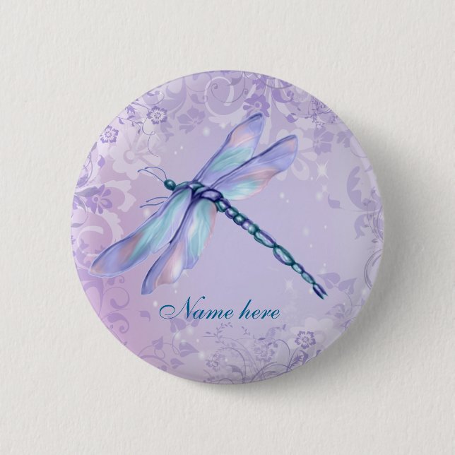 Pastel Dragonfly- - Anpassa Knapp (Framsida)