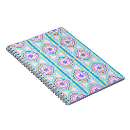Pastel Dream Boho Geometric Kaleidoscope Anteckningsbok