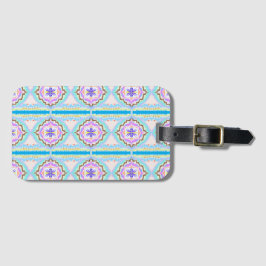 Pastel Dream Boho Geometric Kaleidoscope Bagagebricka
