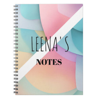 Pastel Dream Spiral Photo Notebook Anteckningsbok