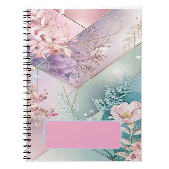 Pastel Dreamscape Spiral Notebook Anteckningsbok (Framsidan)