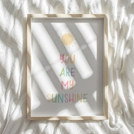 Pastel, du är min solljus poster