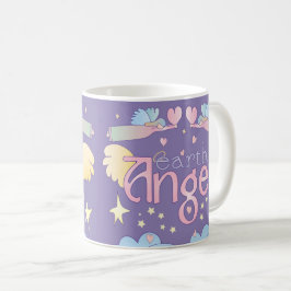 Pastel Earth Angel Mugg - Stars, Clouds & Hearts