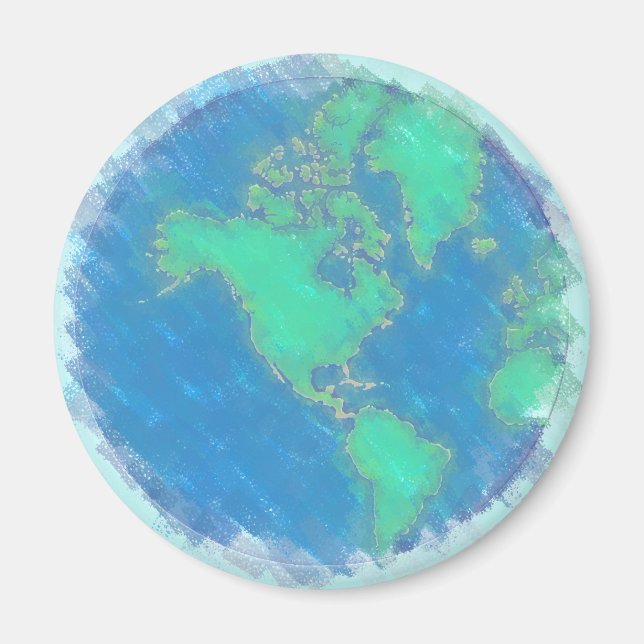 Pastel Earth Magnet (Framsidan)