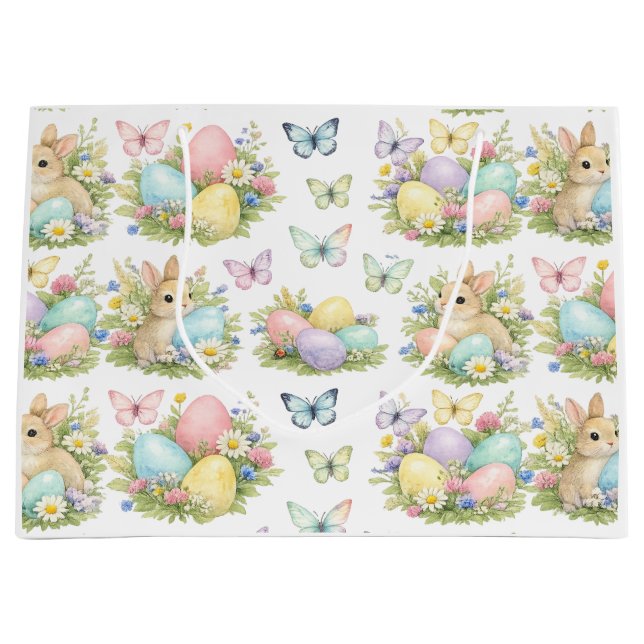 Pastel Easter Eggs & Bunnies Flowers & Butterflies (Framsidan)