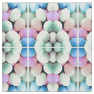 Pastel Egg Basket Fabric Tyg