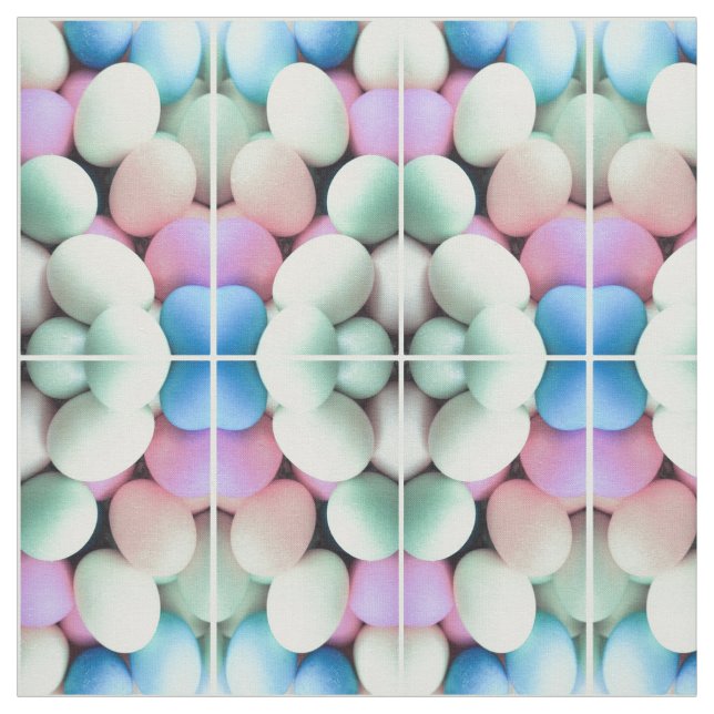 Pastel Egg Basket Fabric Tyg (Provkarta)