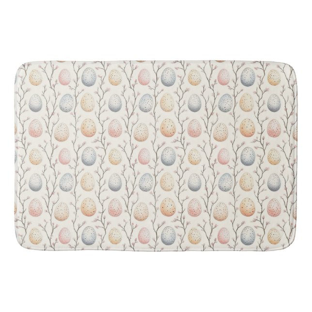 Pastel Egg Garden - Perfekt Påsk Decor Badrumsmatta (Framsidan)