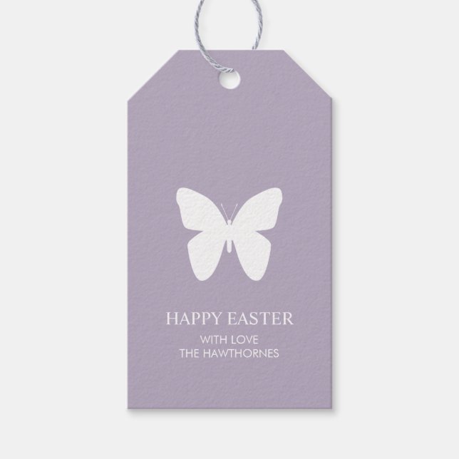 Pastel Elegant Easter Presentetikett (Framsidan)