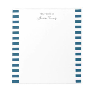 Pastel Elegant Klassiskt skript Underbara ikoner H Anteckningsblock