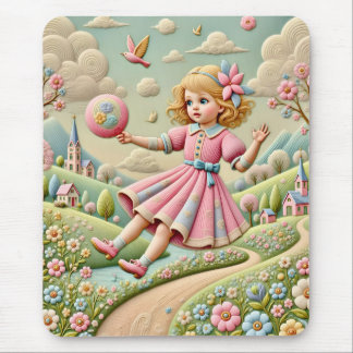 ~ Pastel Embroidery ~ Mousepad Musmatta