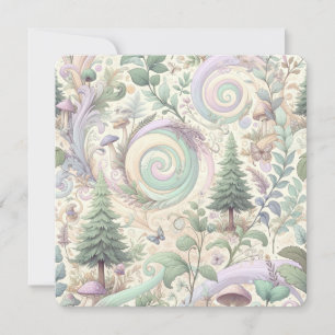 Pastel Enchanted Forest: A Cottagecore Fantasy Inbjudningar