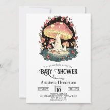 Pastel Enchanted Mushroom Baby Shower