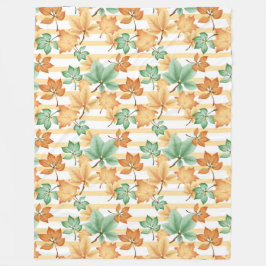 PASTEL FALL FÄRGAD HÖST LÖV FLEECEFILT