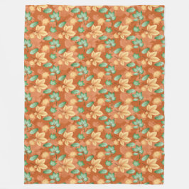 PASTEL FALL FÄRGAD HÖST LÖV FLEECEFILT