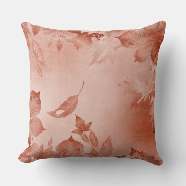 PASTEL FALL RED LÖV KUDDE (Framsida)