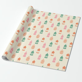 Pastel Fanous Lantern Wrapping Paper Presentpapper