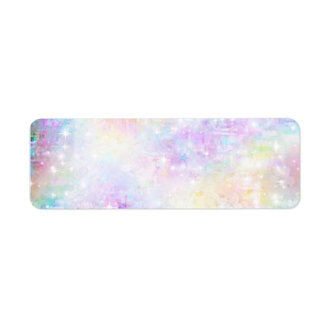 Pastel Fantasy blank Returadress Etikett (Framsidan)