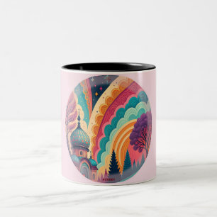 Pastel Fantasy Dome Mugg – Anpassningsbar