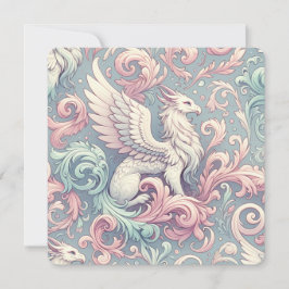 Pastel Fantasy Griffin Inbjudningar