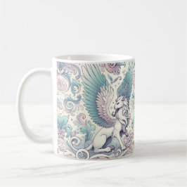 Pastel Fantasy Griffin Kaffemugg
