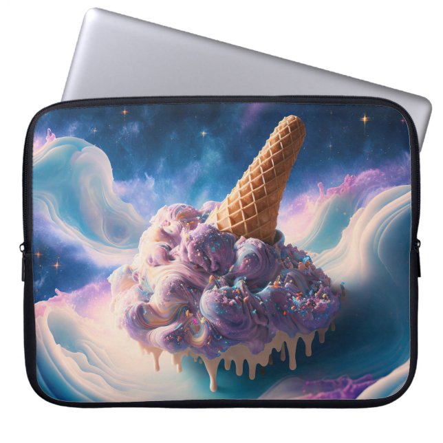 PASTEL FANTASY ICE CREAM CONE LAPTOP FODRAL (Framsidan)