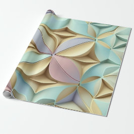 Pastel färg 3D, effekt mönster Presentpapper