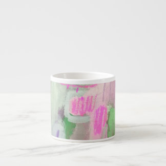 Pastel Färg Abstract Design Espresso Mugg Espressomugg
