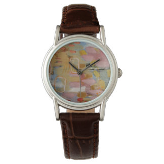 Pastel Färg Abstract Design Watch Armbandsur