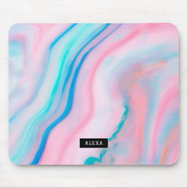 Pastel färg abstrakt marble struktur musmatta