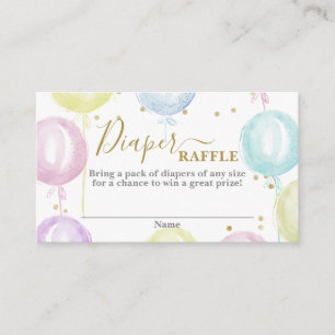 Pastel färg-ballonger - blyertkort tilläggskort