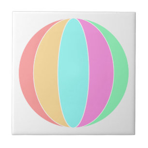 Pastel Färg Beach Boll Kakelplatta