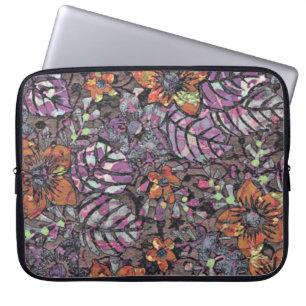 Pastel Färg blommönster romantic digital art Laptop Sleeve