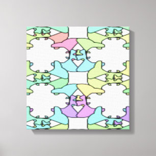 PASTEL FÄRG CANVASTRYCK