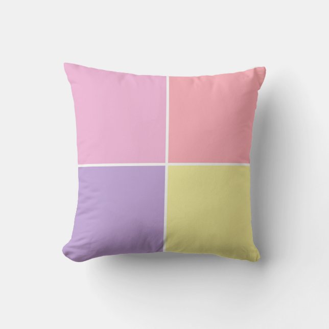 Pastel färg Dekorativ kudde (Framsida)