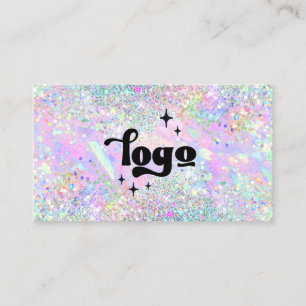 pastel färg faux glitter abstrakt design visitkort