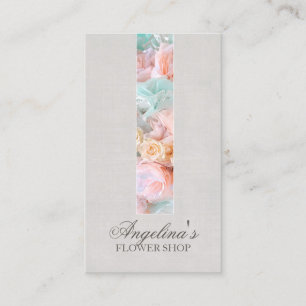 Pastel Färg Flower Tape Florist, Affärskort Visitkort